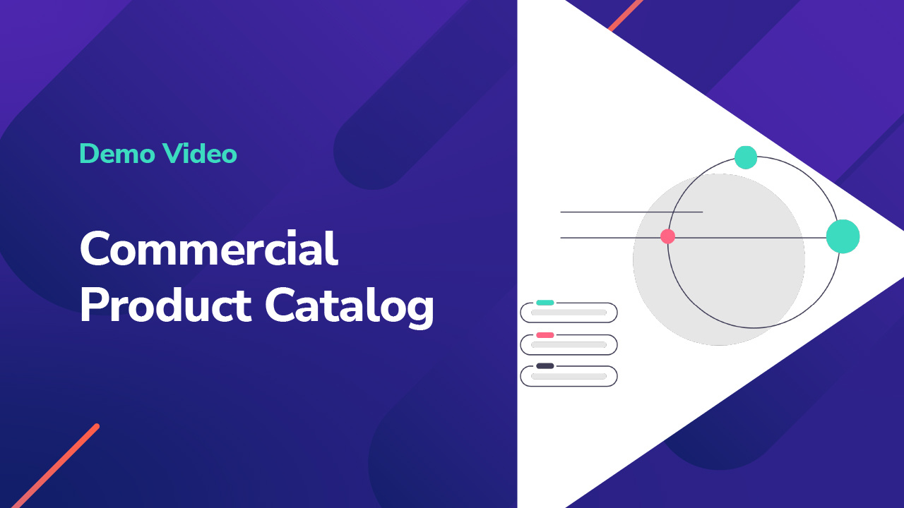 Commercial product catalog