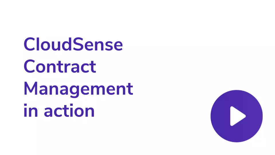 CloudSense Contract Management in action